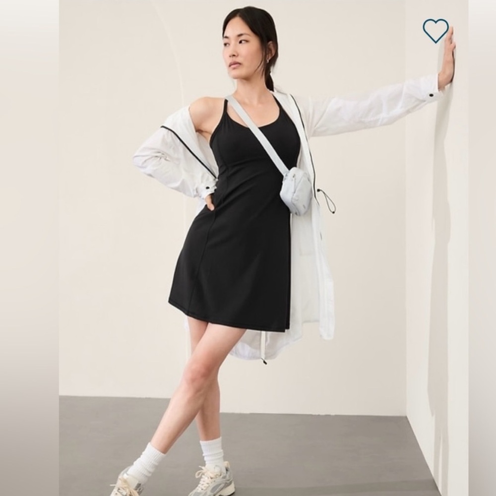 Athleta Vital dress Black size medium with built-in bra